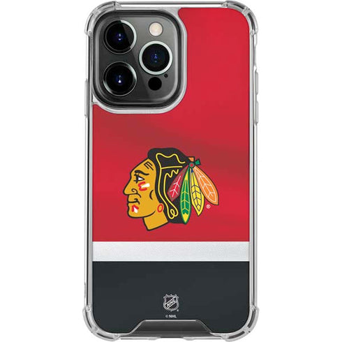 NHL Chicago Blackhawks Jersey iPhone 16 Pro Clear Case